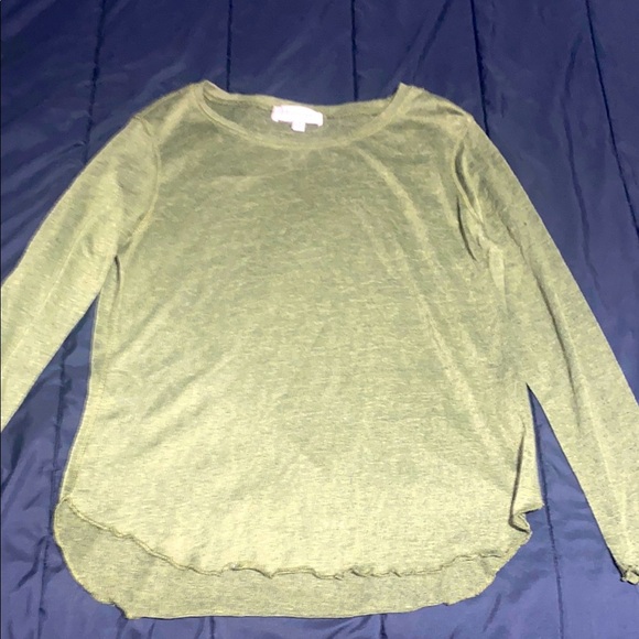 Women's Green Long Sleeve Top - Picture 2 of 5